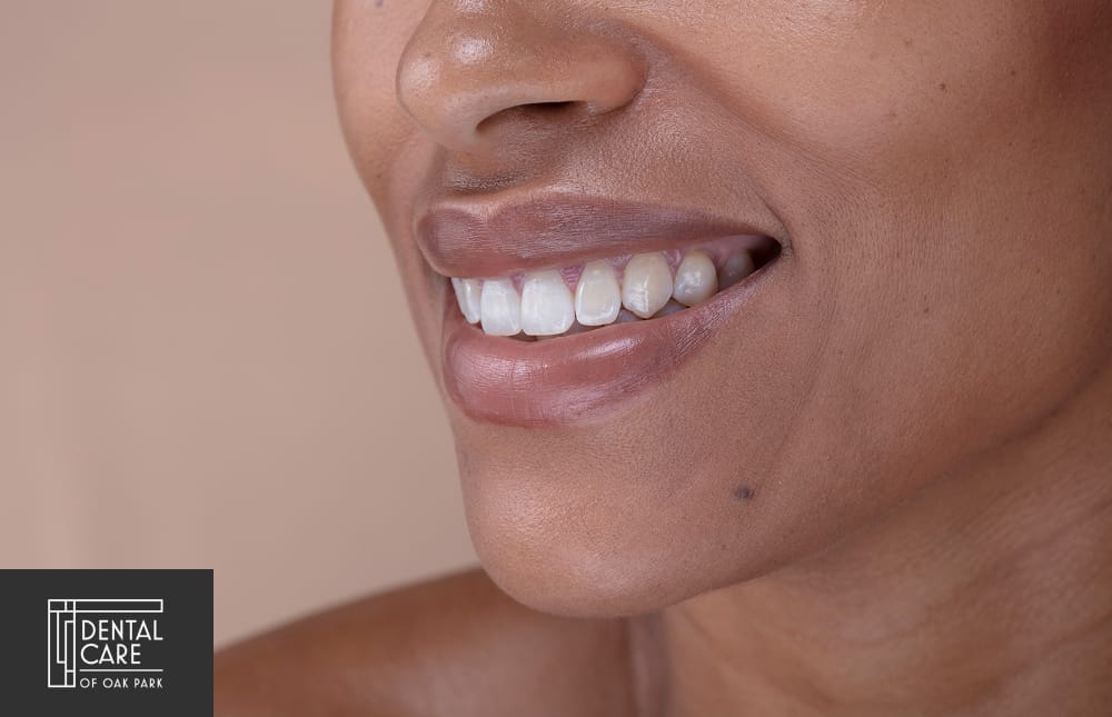 Close-up of a smiling person with healthy teeth